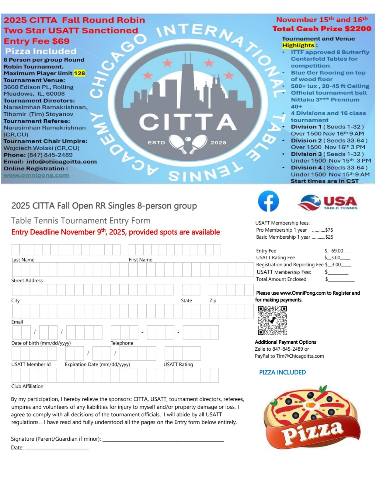 fall season open league